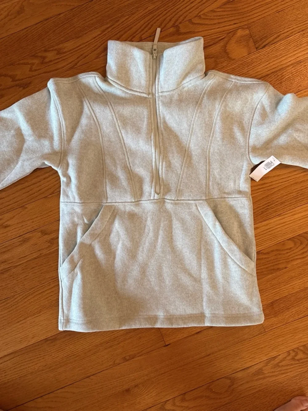 Old Navy Mint Green Half-Zip Fleece Pullover